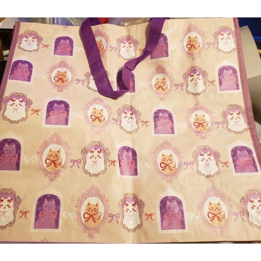 Large Cat Reusable Tote